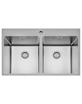 Νεροχύτης Ανοξείδωτος Square EcoLine 765019 (76x50) Inox