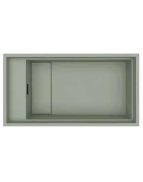 Νεροχύτες Γρανίτη Elleci σειρά Dialogo 360 Workstation Sage Green K82 (86x46cm)