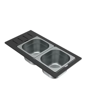 Μπωλ Νεροχύτη Elleci Sintesi Drane 1/6 Inox Matt (43x22cm)