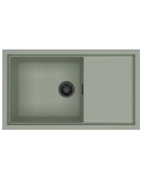 Νεροχύτες Γρανίτη Elleci σειρά Sintesi 410 Sage Green K82 (86x50cm)