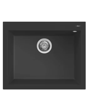 Νεροχύτες Γρανίτη Elleci σειρά Quadra 110 Μαύρο Nero Metal M70 Granitek (61x50cm)