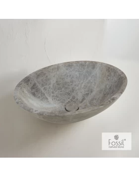 Νιπτήρας Μαρμάρινος Fossil Mica Marble DR55-524 Emperador Pale (55x41cm)