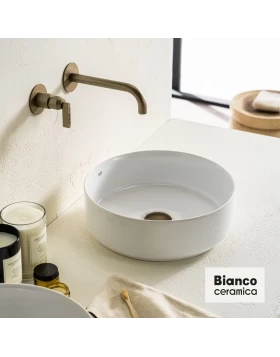 Νιπτήρας Επικαθήμενος Bianco Ceramica Etna 33036-300 Λευκό (Φ.36cm)