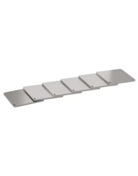 Σουβέρ (6 pcs) - Matt Inox, Pam & Co, W10 x D10 x H0.4 (cm), 1010-011