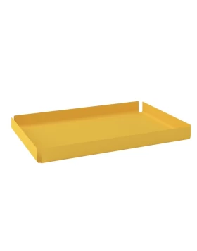 Διακοσμητικός Δίσκος (Ortho) - Matt Yellow, Pam & Co, W30 x D20 x H3 (cm), 33020-603