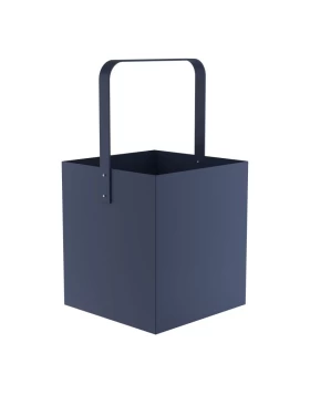 Ξυλιέρα - Matt Navy Blue, Pam & Co, W40 x D40 x H75 (cm), 4045-203