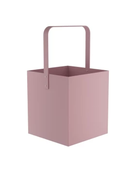 Ξυλιέρα - Matt Pink, Pam & Co, W40 x D40 x H75 (cm), 4045-303