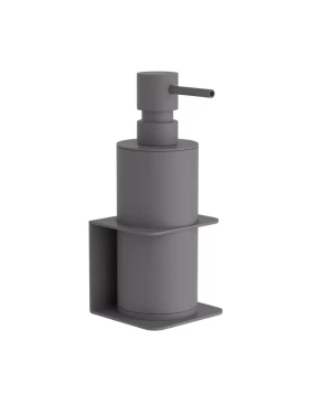 Επιτοίχιο Dispenser (350ml) - Matt Concrete Grey, Pam & Co, W7,5 x D7 x H19 (cm), 81-163