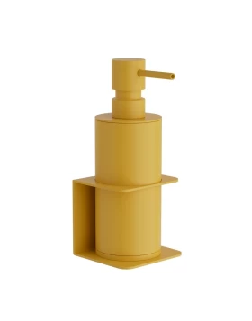 Επιτοίχιο Dispenser (350ml) - Matt Yellow, Pam & Co, W7,5 x D7 x H19 (cm), 81-603