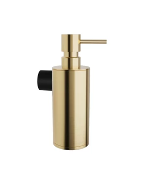 Επιτοίχιο Dispenser (350ml) - Brushed Gold, Pam & Co, Ø6 x H19 (cm), 87-023