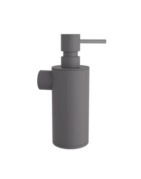 Επιτοίχιο Dispenser (350ml) - Matt Concrete Grey, Pam & Co, Ø6 x H19 (cm), 87-163