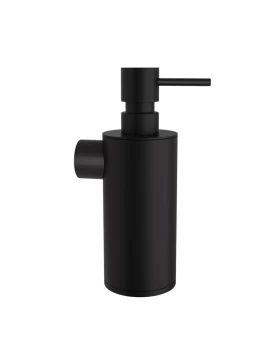 Επιτοίχιο Dispenser (350ml) - Matt Black, Pam & Co, Ø6 x H19 (cm), 87-403