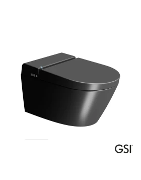 Λεκάνη κρεμαστή GSI Pura Swirl 500-7418K-401 Ardesia (με Ενσωματωμένο Ηλεκτρονικό Κάλυμμα Μπιντέ)