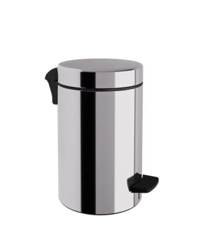 Χαρτοδοχείο 10 Lit Soft Close, No Inner Bucket - Inox, Pam & Co, Ø20 x H37 (cm), 2037-001