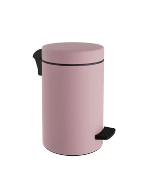 Χαρτοδοχείο 10 Lit Soft Close, No Inner Bucket - Matt Pink, Pam & Co, Ø20 x H37 (cm), 2037-303