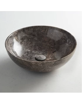 Νιπτήρας Μαρμάρινος Fossil Cireo Marble MR45-410 Grey (Φ.45cm)