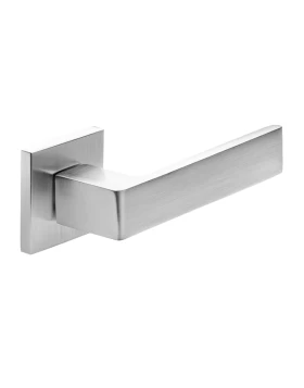 Πόμολα Πόρτας Inox χειρολαβές με ροζέτα Easy Line 00-711 Σατινέ ματ