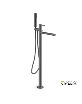 Μπαταρία Λουτρού Δαπέδου Armando Vicario Cyrcus 700065-410 Black Brushed