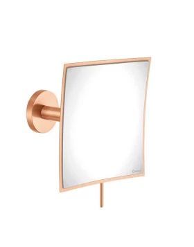 Μεγεθυντικός Καθρέπτης Επιτοίχιος Sanco MR-202-AB6 Rose Gold Brushed 24 Καρατίων