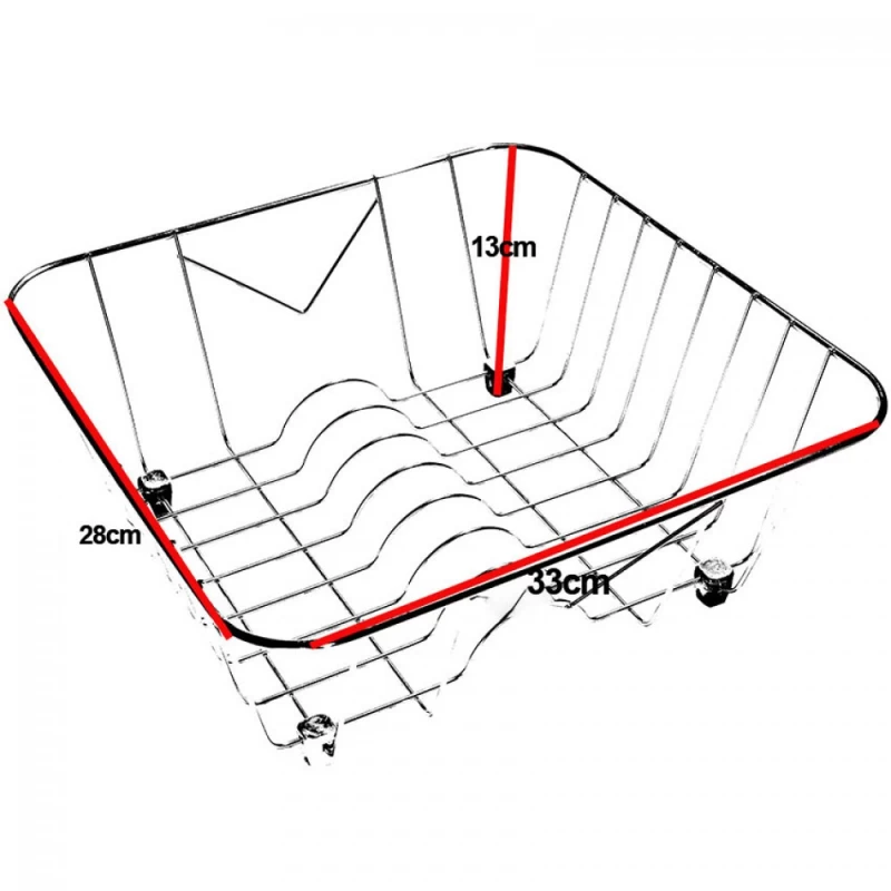 Καλάθι Sanitec (28x33x13cm) Inox No1 για το νεροχύτη sanitec 304