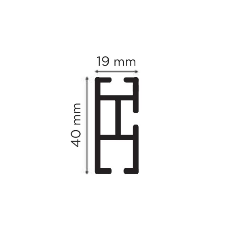 Σιδηρόδρομος Motulo 4mm με Antony Lux Στηρίγματα 12-15cm σε Grey Beige (Χρώμα 210)
