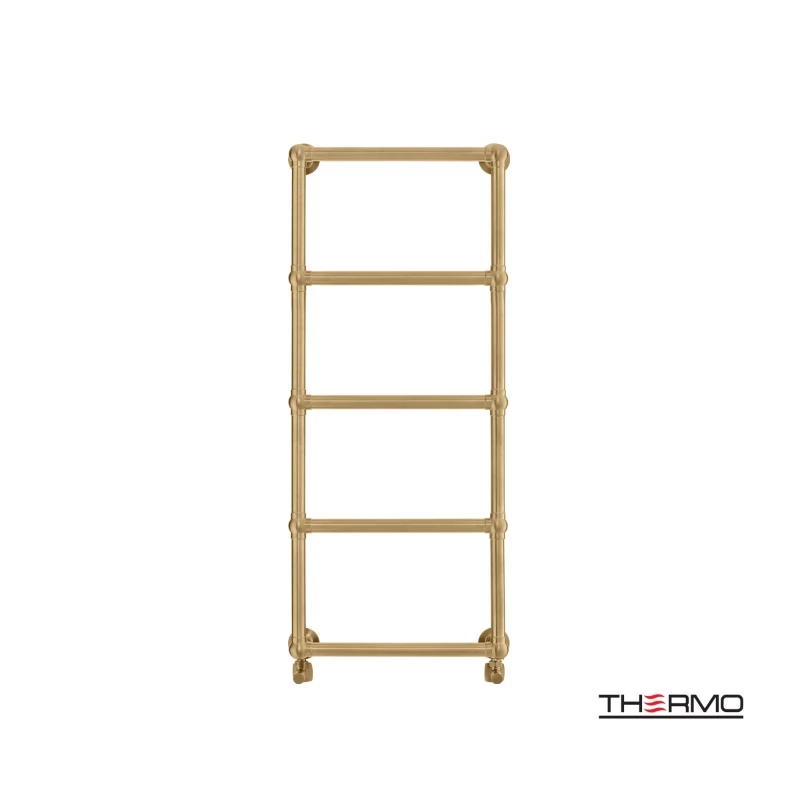 Θερμαινόμενη πετσετοκρεμάστρα – Thermo Adelphi ADE11549-211 Brushed Brass (Gold) PVD 49,4×115,2cm Kcal/h: 230