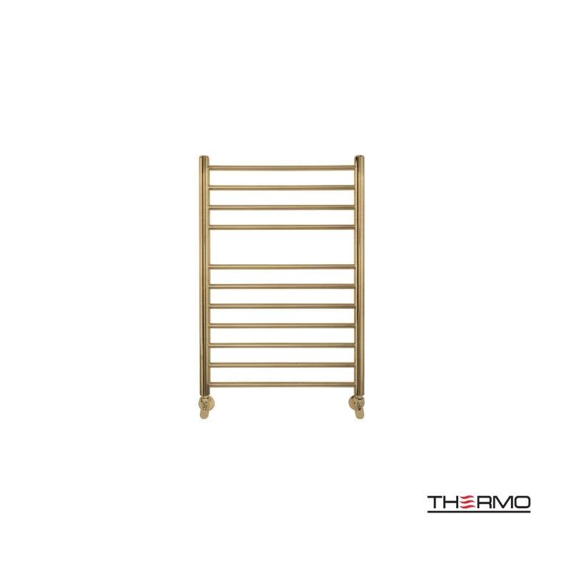 Θερμαινόμενη πετσετοκρεμάστρα – Thermo Bellavia BEL7550-211 Brushed Brass (Gold) PVD 50x75cm Kcal/h: 204