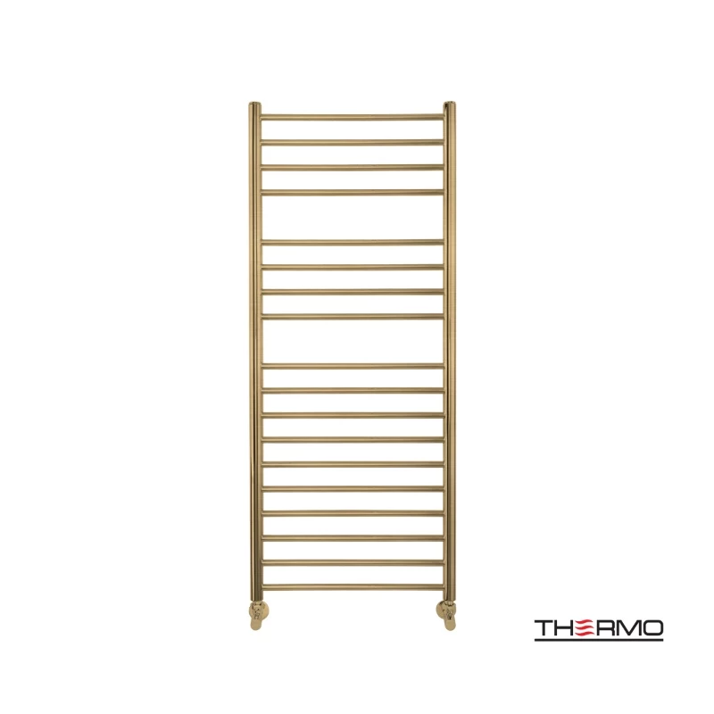 Θερμαινόμενη πετσετοκρεμάστρα – Thermo Bellavia BEL12050-211 Brushed Brass (Gold) PVD 50x120cm Kcal/h: 321