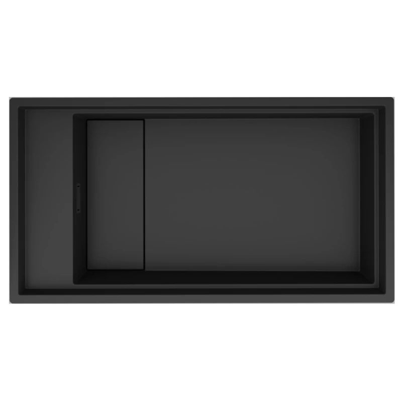 Νεροχύτες Γρανίτη Elleci σειρά Dialogo 360 Workstation Μαύρο Black K86 (86x46cm)