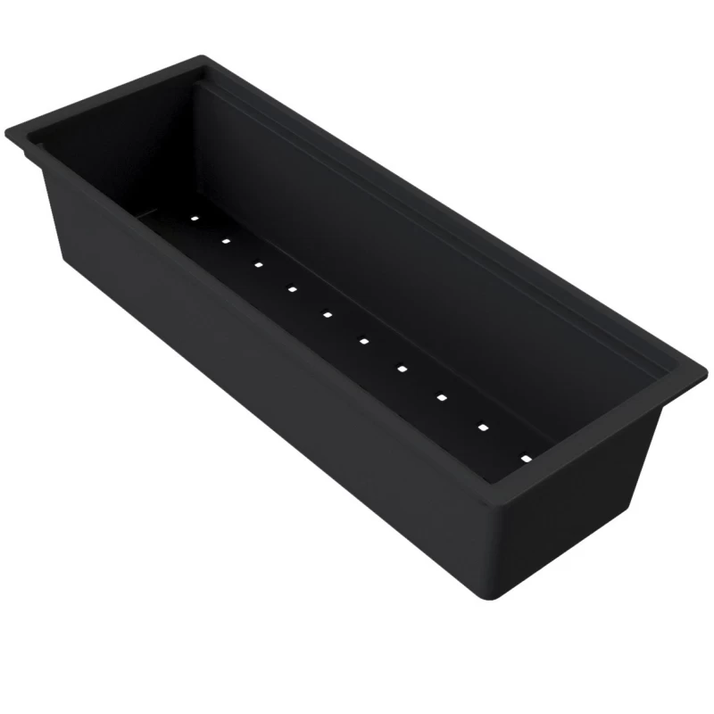 Δοχείο Αποστράγγισης Elleci AVP035BK Μαύρο (13.8x41.8x8.4cm) για Νεροχύτες Quadra-Compass-Espit