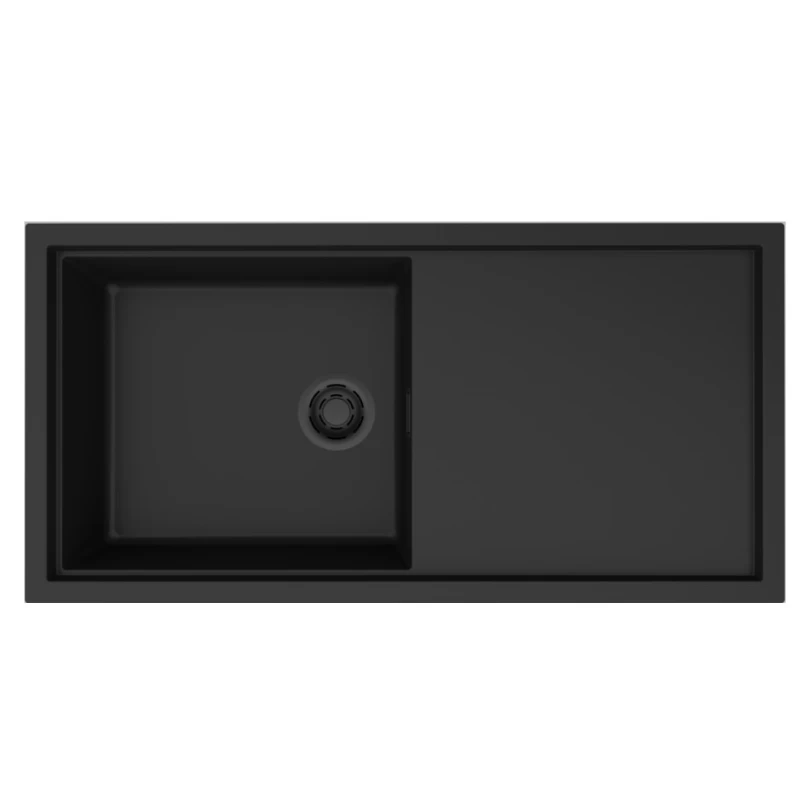 Νεροχύτες Γρανίτη Elleci σειρά Sintesi 480 Μαύρο Black K86 (100x50cm)