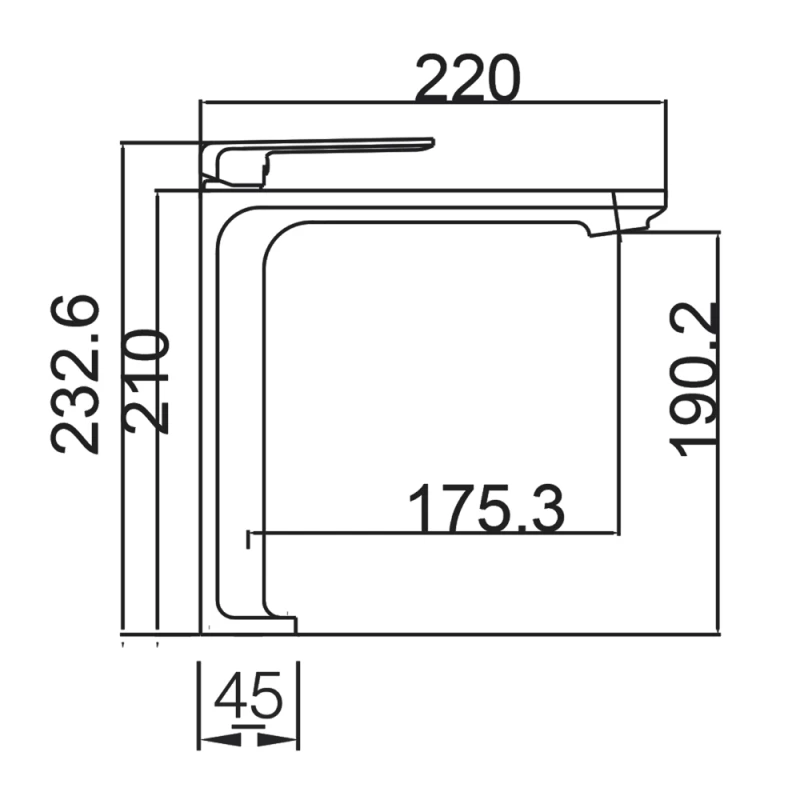 Μπαταρία Ψηλή Νιπτήρος Imex Fiyi BDF016-3 Χρωμέ (Ύψος 23.2cm)