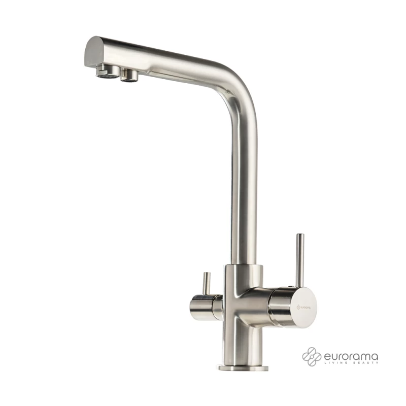 Μπαταρία κουζίνας Eurorama Filter Tap 13534F-110 Inox Matt (Για Σύνδεση με Φίλτρo Νερού)