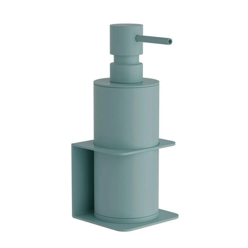 Επιτοίχιο Dispenser (350ml) - Matt Turquoise, Pam & Co, W7,5 x D7 x H19 (cm), 81-913