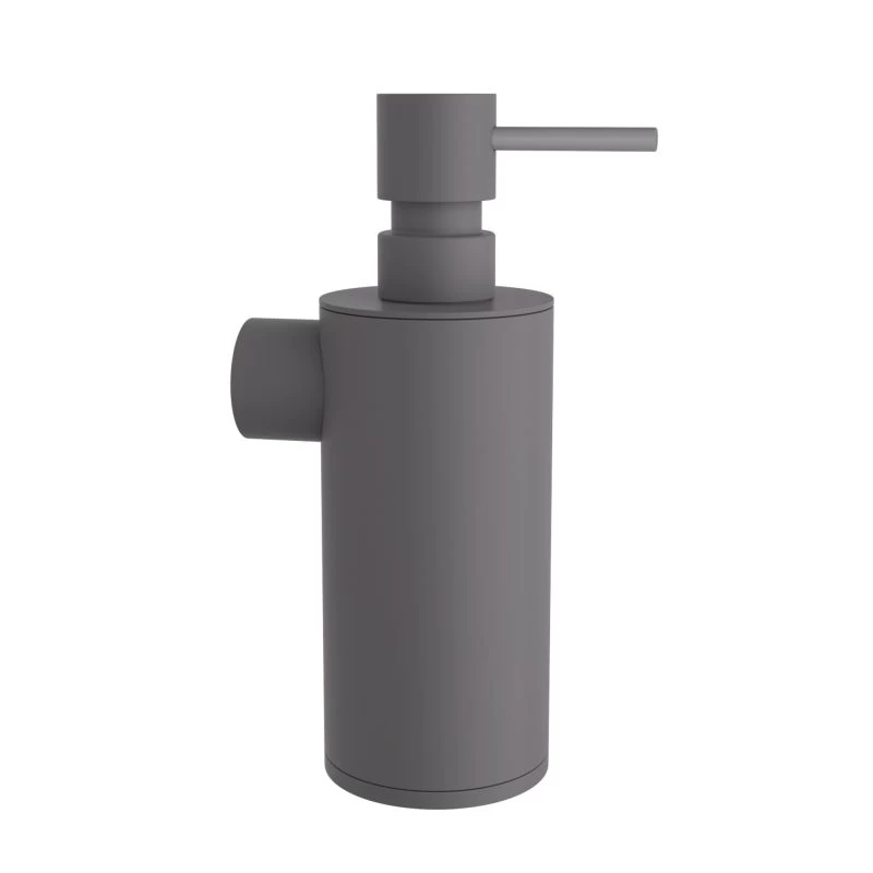 Επιτοίχιο Dispenser (350ml) - Matt Concrete Grey, Pam & Co, Ø6 x H19 (cm), 87-163