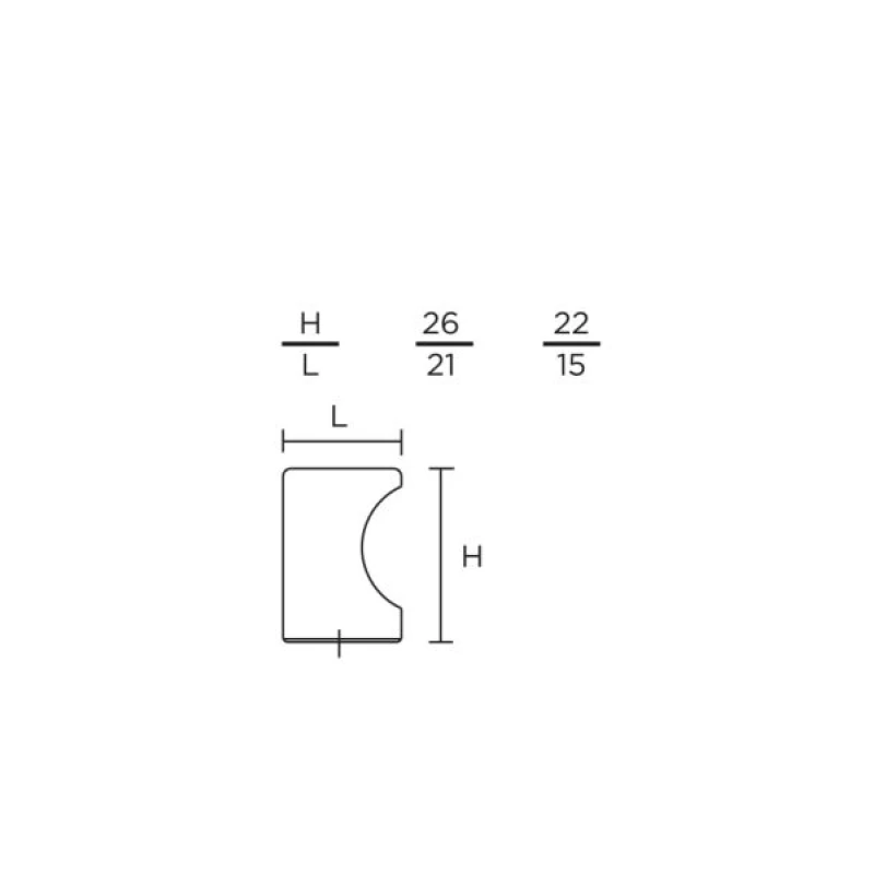 Πόμολα Επίπλων Convex σειρά 0222 Όρο ματ (Φ.15 ή Φ.21)