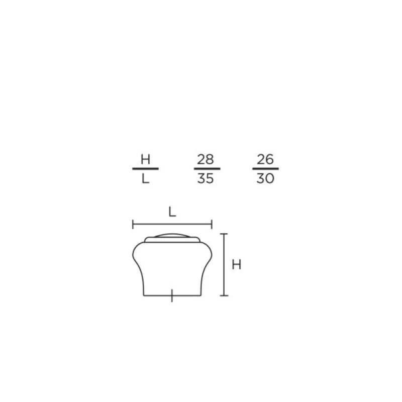 Πόμολα Επίπλων Convex σειρά 0171 Όρο ματ/Όρο (Φ.30 ή Φ.35)