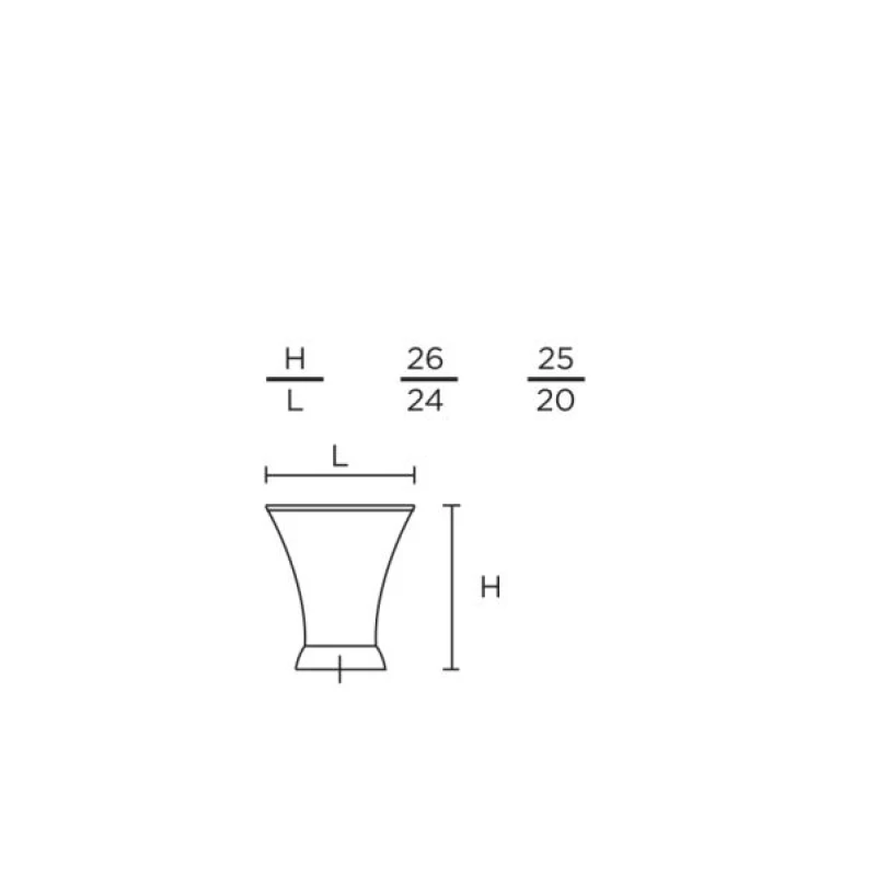 Πόμολα Επίπλων Convex σειρά 0274 Όρο ματ (σε Φ.20 ή Φ.24)