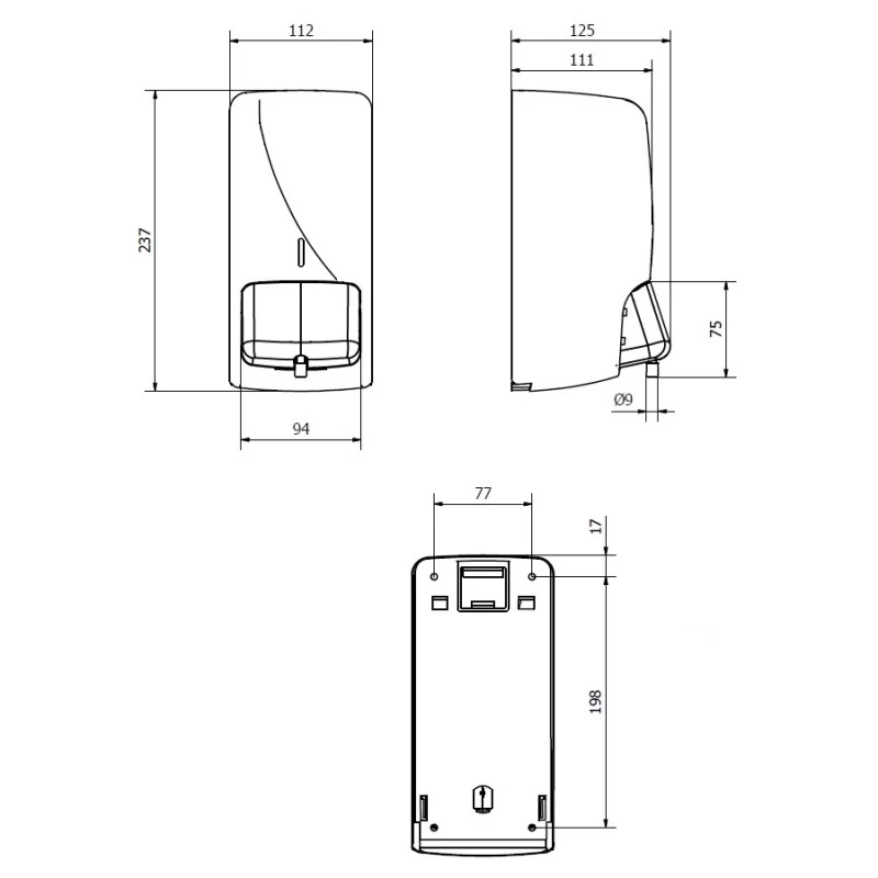 Σαπουνοθήκες Dispenser 800ml Jofel σειρά AC45000 σε Ανοξείδωτο Ματ Ατσάλι