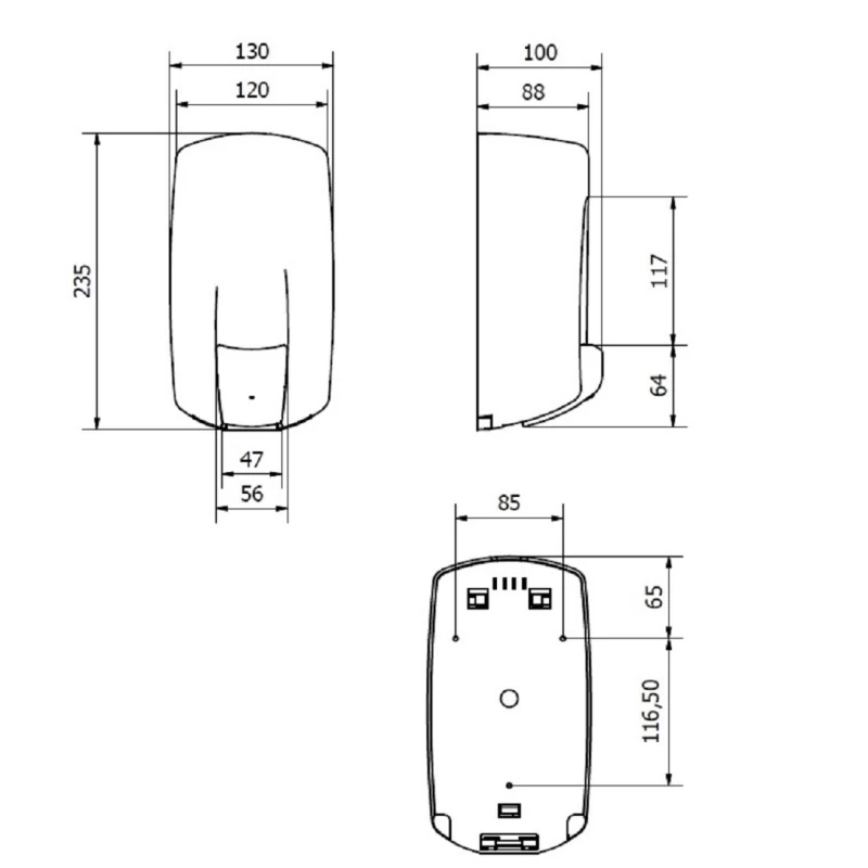 Σαπουνοθήκες Dispenser Jofel σειρά AC70000 Λευκό