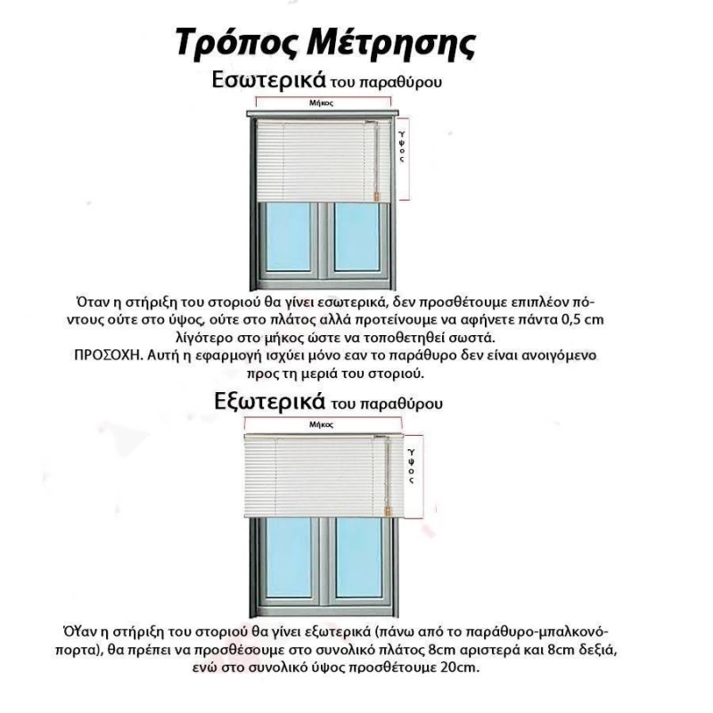 Στόρια Παραθύρων Μεταλλικά 50mm σειρά Μαύρο 5016