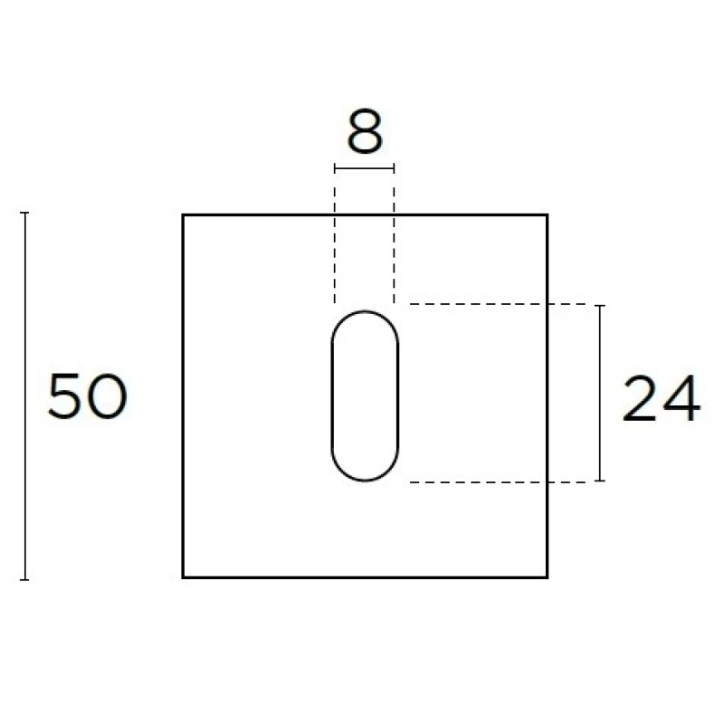 Ροζέτες Επιστόμια Convex σειρά 2145 Μαύρο ματ (1 Τεμάχιο)