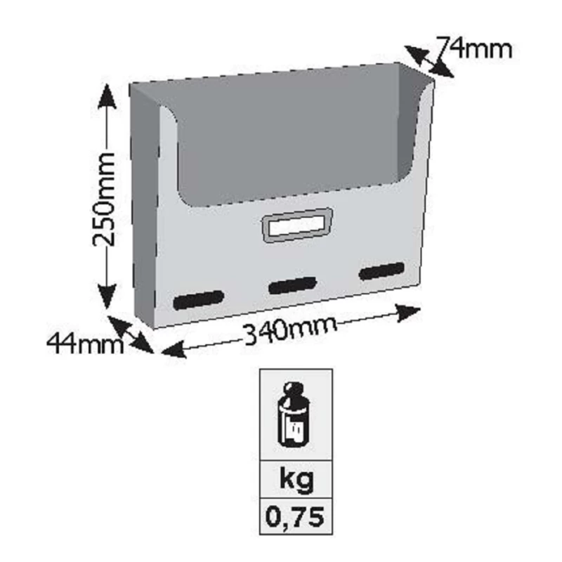 Κουτιά Εντύπων Viometal Μοντέλο 402 σε Αλουμίνιο (34x25cm)