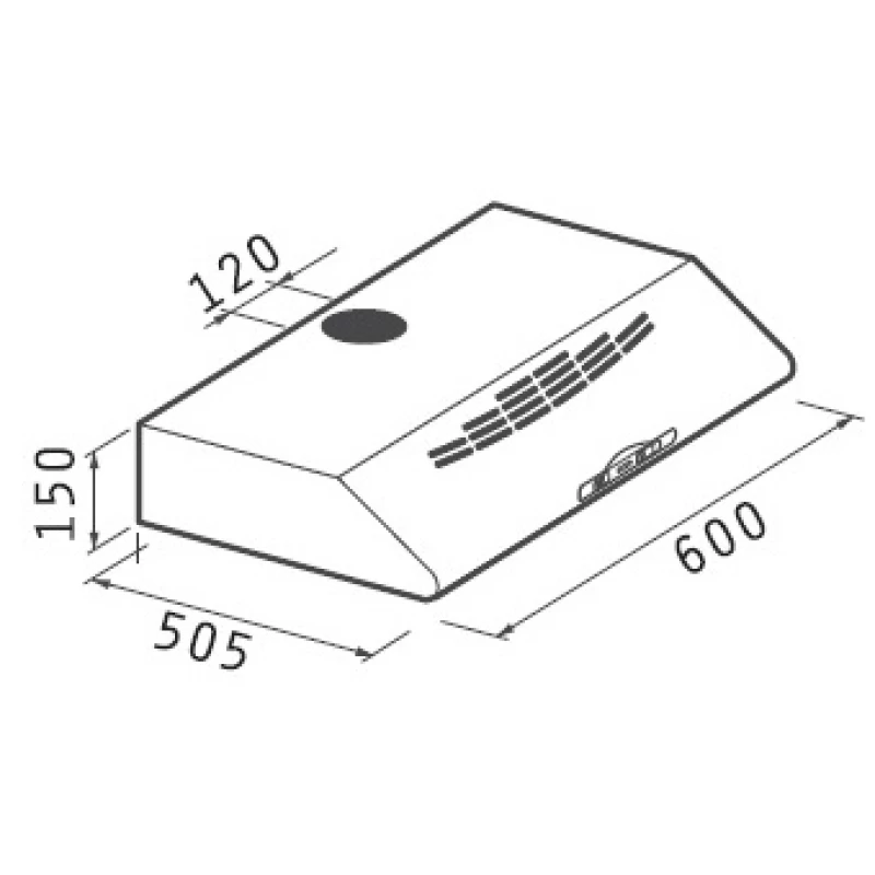 Απορροφητήρας Pyramis Essential Απλός 60cm με Μεταλλικά Φίλτρα 1 Μοτέρ σε Λευκό -(065029002)