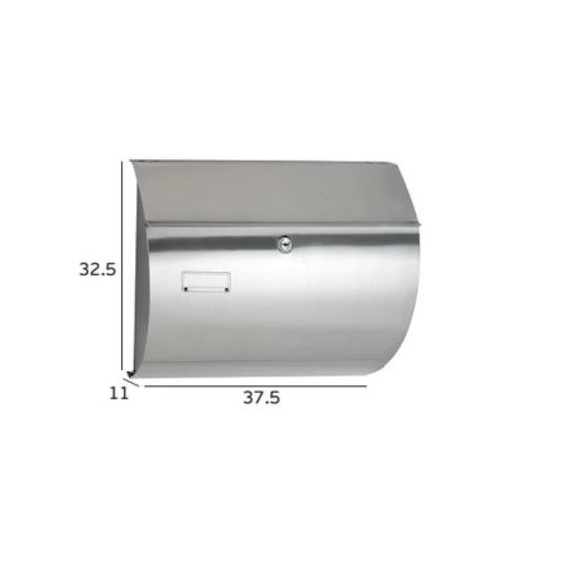 Γραμματοκιβώτια Κατοικιών Eco σειρά 0574 σε Ασημί 32.5cm x 37.5cm x 11cm