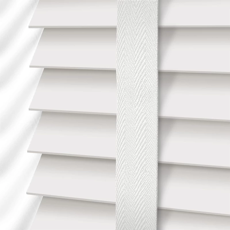 Ξύλινα Στόρια Optima 50mm με Τιράντες σειρά M9002 White