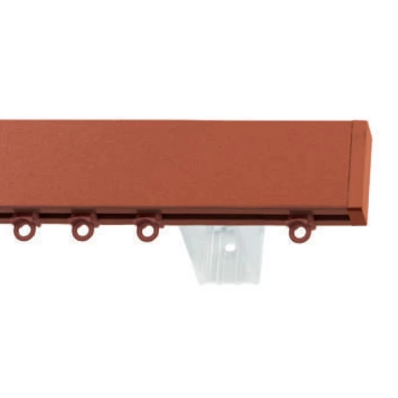 Σιδηρόδρομος Motulo 4mm με Πλαστικά Στηρίγματα 5cm ή 8cm σε Κόκκινο (Χρώμα 330)
