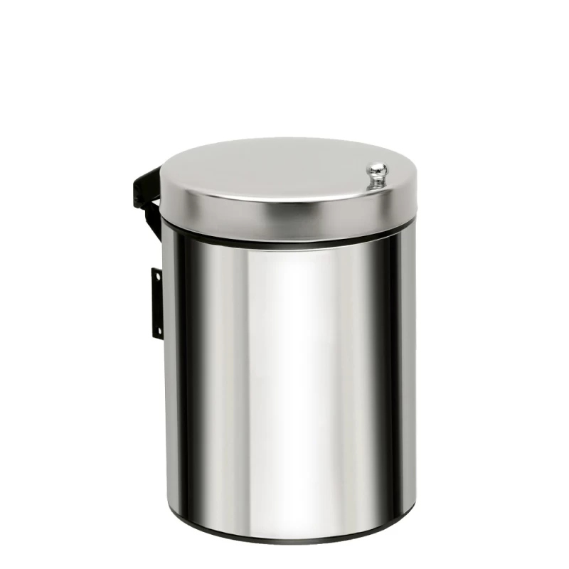 Χαρτοδοχείο Τοίχου 3lt Pam σειρά 03-690-001 Inox Γυαλιστερό (20x28cm)