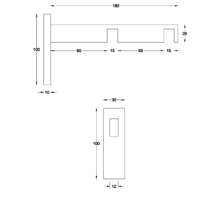 Κουρτινόξυλα Διπλά Σιδηρόδρομοι Elegant K62-101 Νίκελ ματ