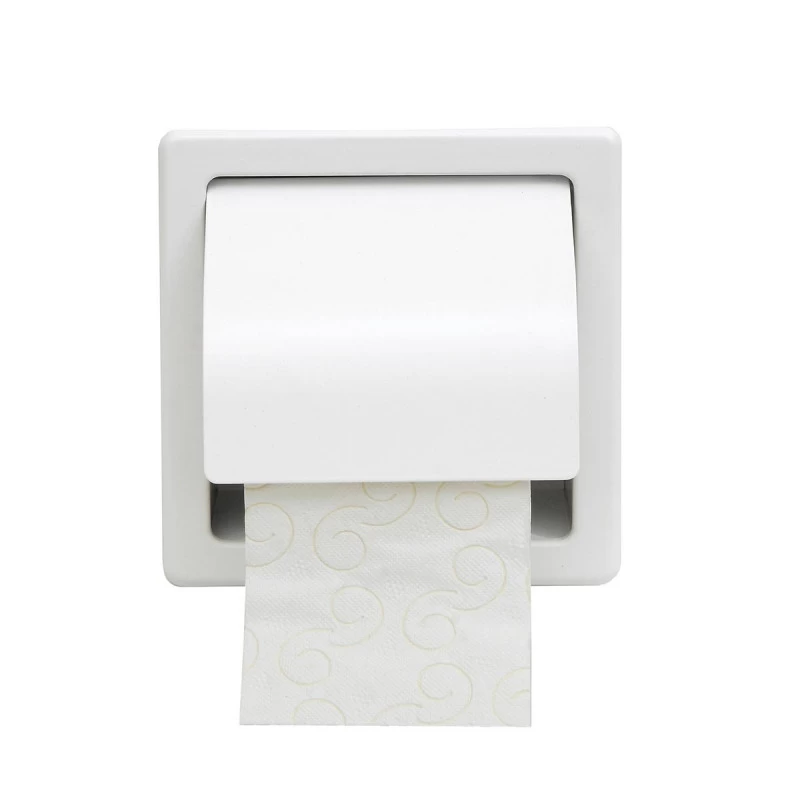 Χαρτοθήκη μπάνιου Top Line σειρά 109-033 Λευκό ματ (16x7x15.5cm)